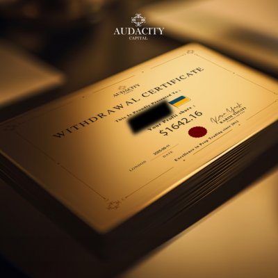 Audacity Capital payout certificate